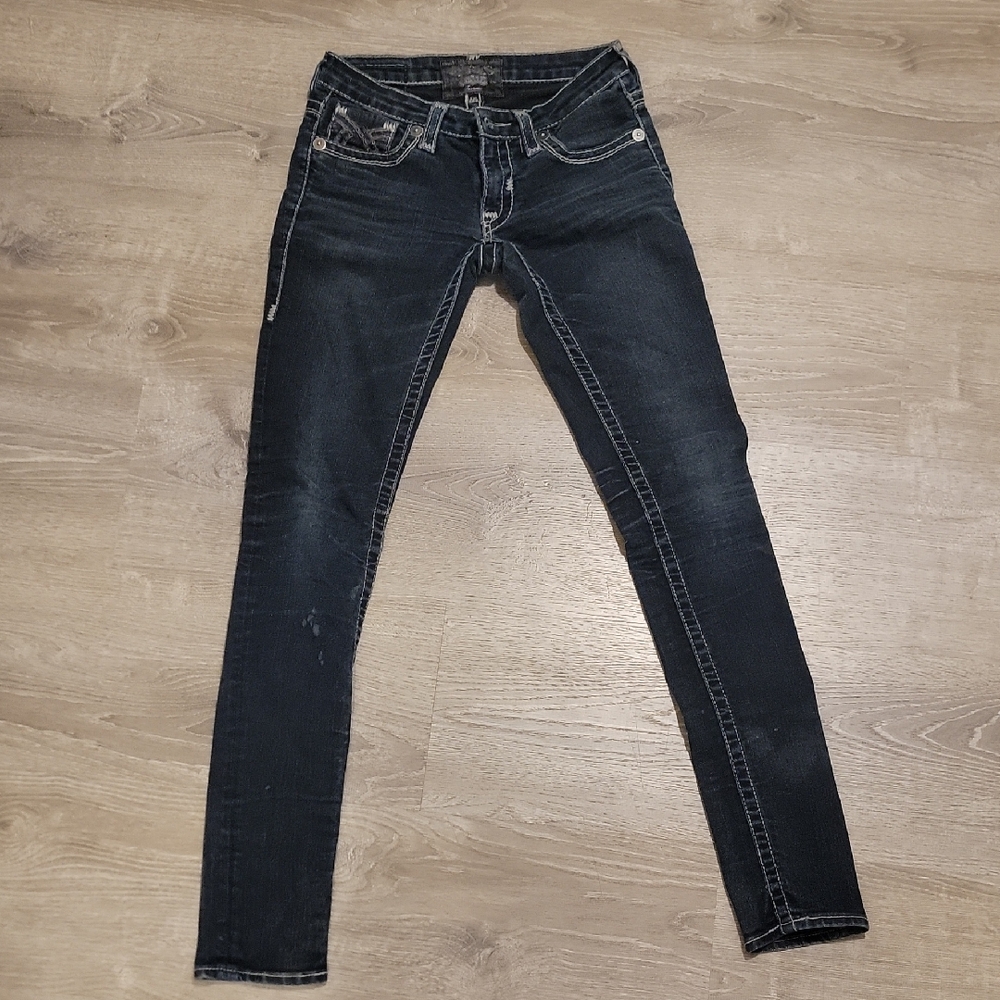 Big Star Women's Skinny Jeans in Dark Black Wash